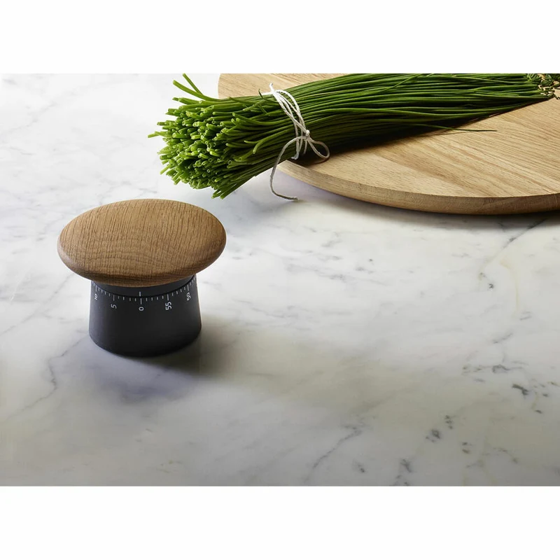 Eva Solo Kurzzeitmesser Nordic Kitchen, Eieruhr, Kunststoff, Holz, Schwarz, 520458
