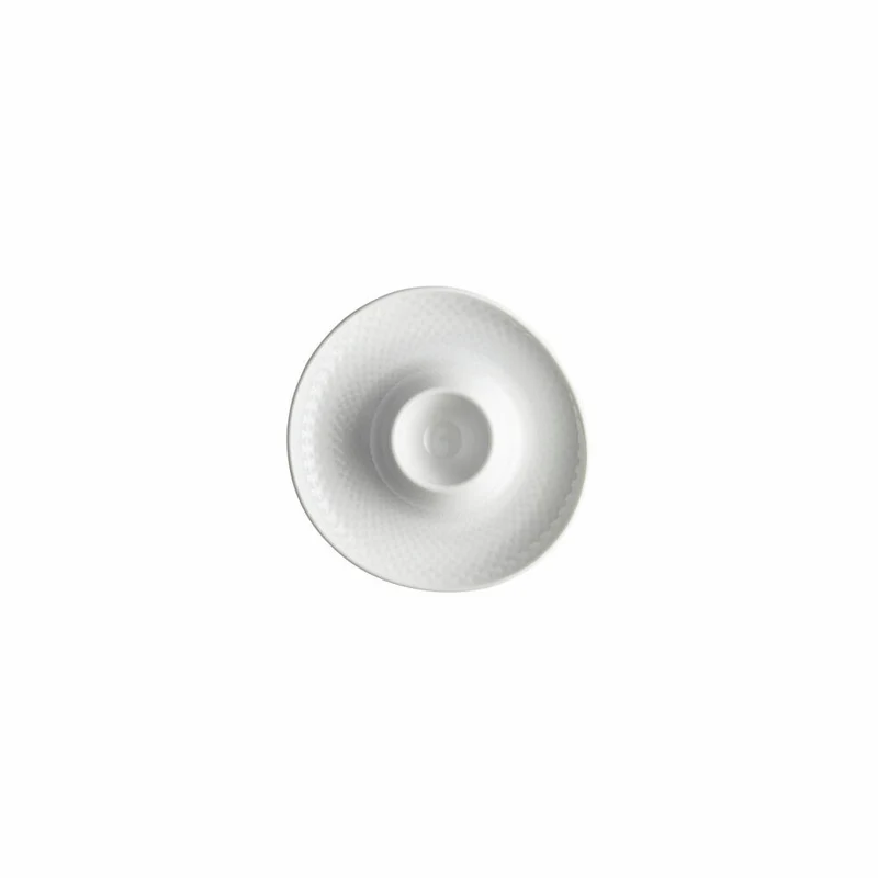 Rosenthal Eierbecher Junto mit Ablage, Porzellan, Weiß, 13 cm, 10540-800001-15525