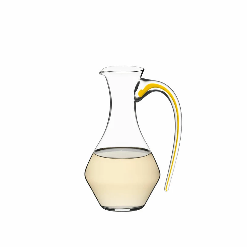Riedel Fatto A Mano Cabernet Dekanter, Weinkaraffe, Weindekanter, Kristallglas, Gelb, 0.75 L, 4900/13Y