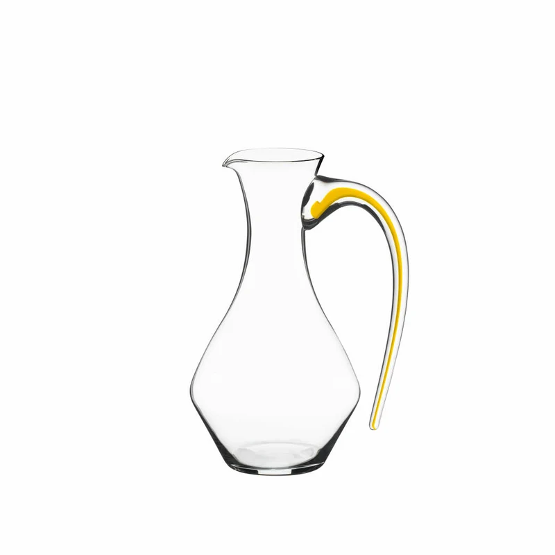 Riedel Fatto A Mano Cabernet Dekanter, Weinkaraffe, Weindekanter, Kristallglas, Gelb, 0.75 L, 4900/13Y