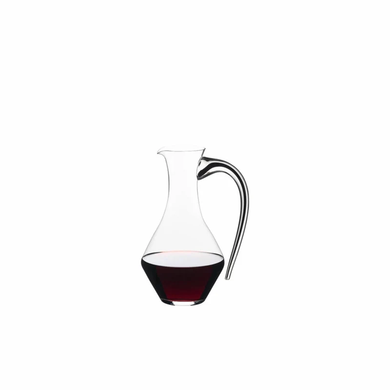 Riedel Fatto A Mano Cabernet Magnum Dekanter, Weinkaraffe, Weindekanter, Kristallglas, Schwarz, 1.5 L, 4900/26B