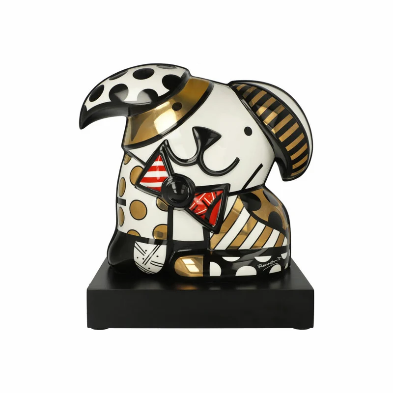 Goebel Figur Romero Britto - Golden Ginger, Porzellan, Gold, Limited Edition, 30 cm, 66453331