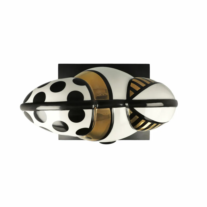Goebel Figur Romero Britto - Golden Ginger, Porzellan, Gold, Limited Edition, 30 cm, 66453331
