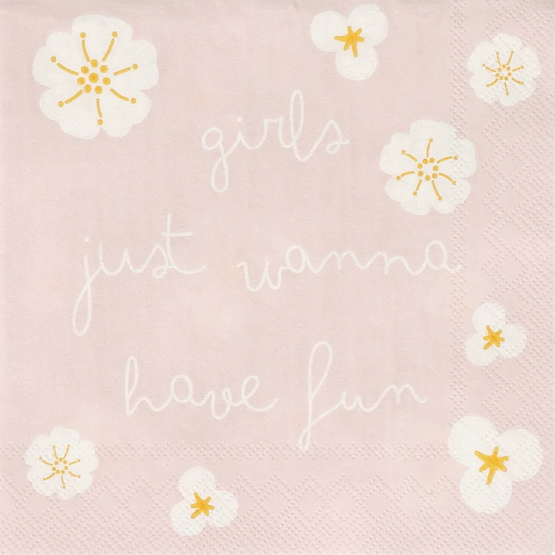 RAEDER DESIGN Cocktailservietten Girls just wanna have fun