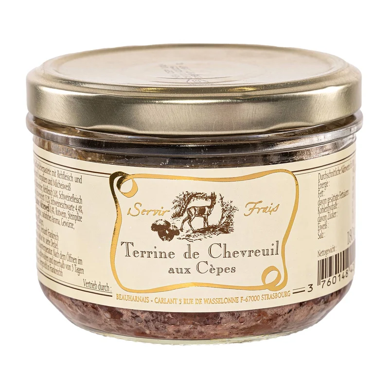 Wildpastete vom Reh mit Steinpilzen – 180g