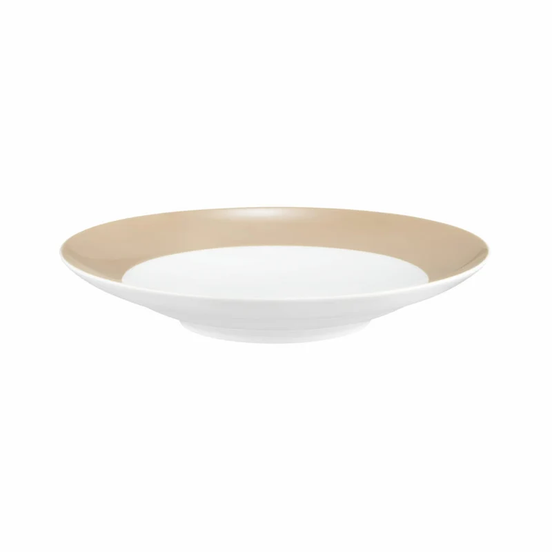Seltmann Weiden Suppenteller Rund mit Fahne Liberty Pure Colors Dusty Beige, Speiseteller, Porzellan, 240 ml, 001.775931