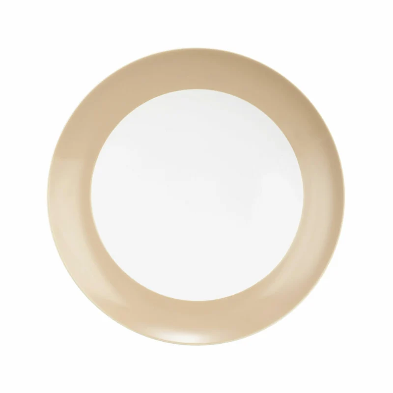 Seltmann Weiden Suppenteller Rund mit Fahne Liberty Pure Colors Dusty Beige, Speiseteller, Porzellan, 240 ml, 001.775931