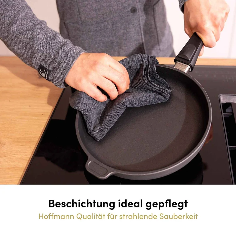 Spezial Mikrofasertuch kettgewirkt 40x40 cm schwarz