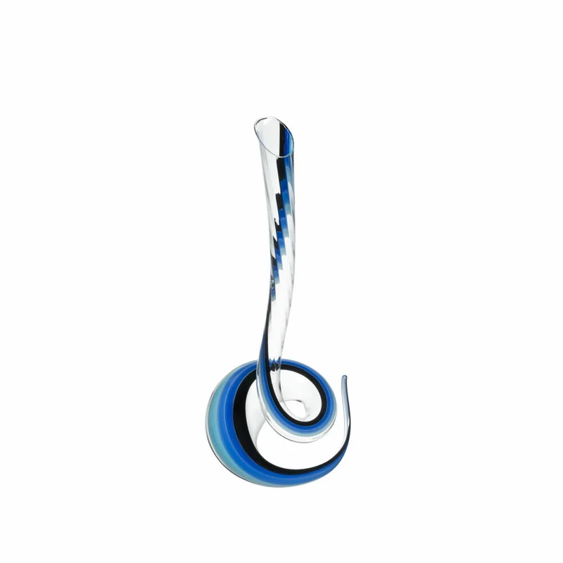 Riedel Cobra Dekanter, Weinkaraffe, Weindekanter, Kristallglas, Blau-Schwarz, 1.5 L, 1950/25BB