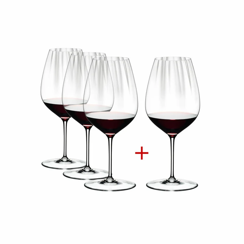 Riedel Performance Cabernet Merlot, 4er Vorteilsset, Rotweinglas, Weinglas, Kristallglas, 834 ml, 5884/0-1