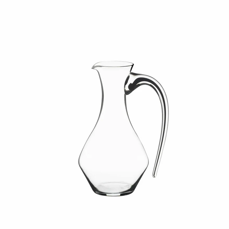 Riedel Fatto A Mano Cabernet Dekanter, Weinkaraffe, Weindekanter, Kristallglas, Schwarz, 0.75 L, 4900/13B