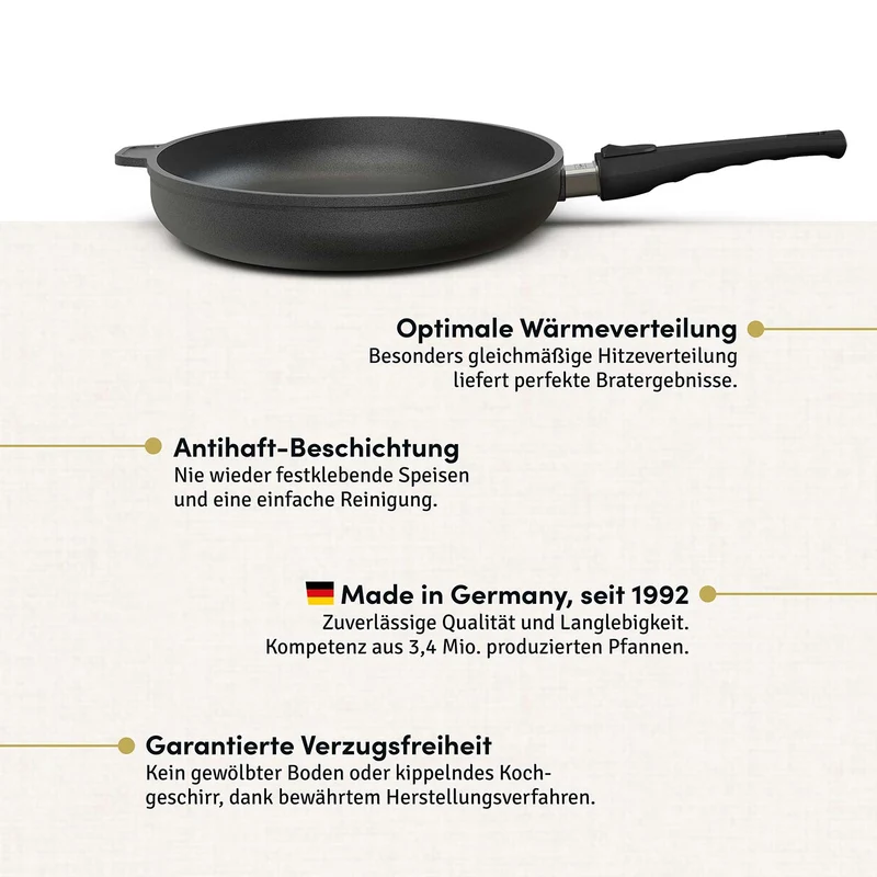Schnitzelpfanne I Fischpfanne oval 38x28 cm I Deckel optional