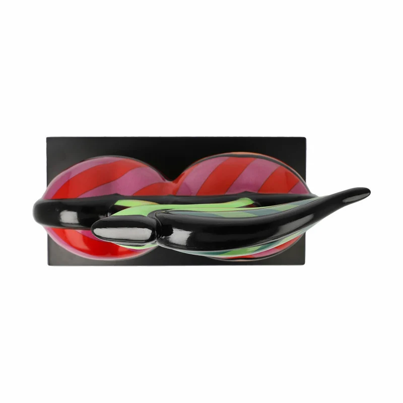 Goebel Figur Romero Britto - Cherries, Porzellan, Bunt, Limited Edition, 33 cm, 66453321