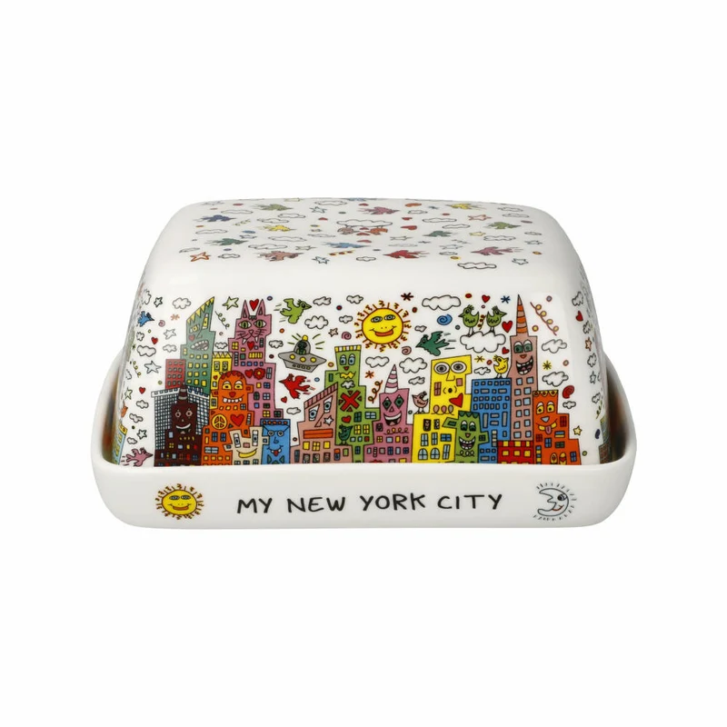 Goebel Dose James Rizzi - My New York City, Fine Bone China, Bunt, 14 x 11.5 cm, 26103511