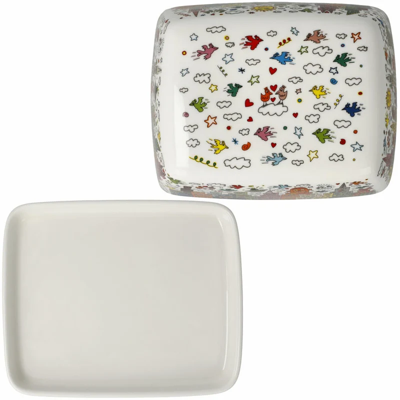 Goebel Dose James Rizzi - My New York City, Fine Bone China, Bunt, 14 x 11.5 cm, 26103511