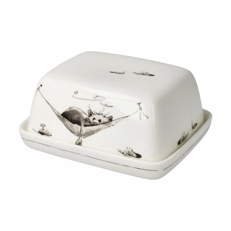 Goebel Dose Mittagspäuschen, Fine Bone China, Bunt, 14 x 11.5 cm, 26500421