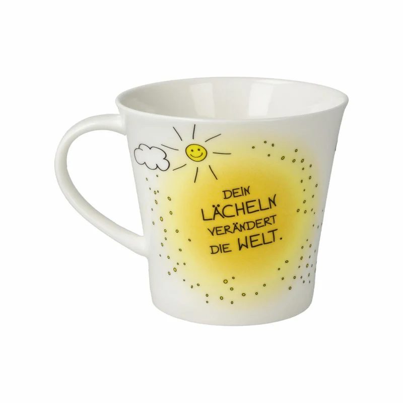 Goebel Coffee-/Tea Mug Der kleine Yogi - Dein Lächeln, Fine Bone China, Bunt, 350 ml, 54103231