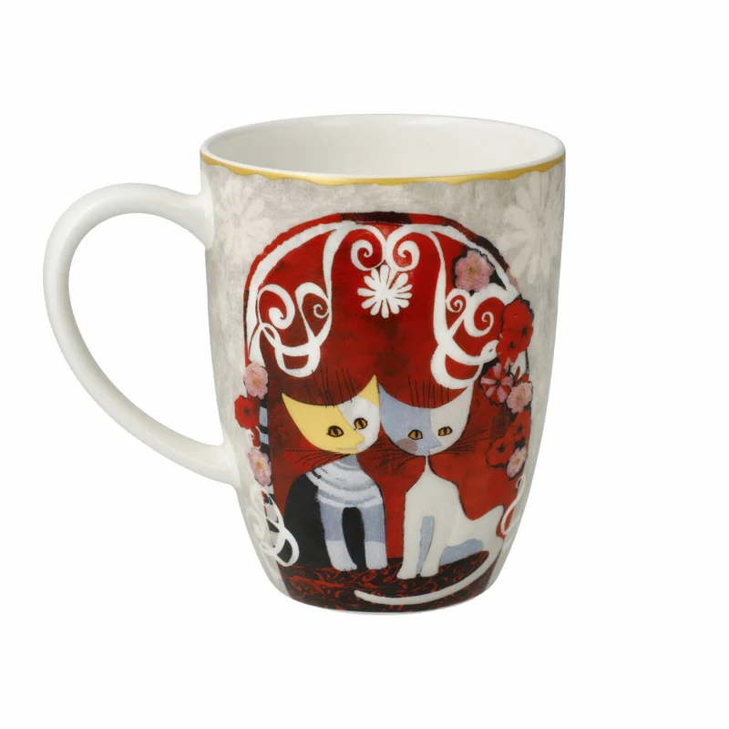 Goebel Künstlertasse R. Wachtmeister - Templi dell amore, Fine Bone China, Bunt, 400 ml, 66861381