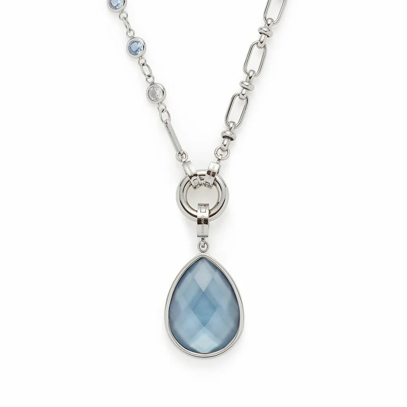 Leonardo Halskette 50 Vicky Clip & Mix, Kette, Schmuck, Edelstahl, Glassteine, Perlmutt, 024934