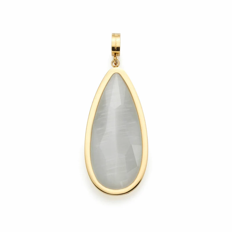 Leonardo Anhänger Gold Jessy Clip & Mix, Kettenanhänger, Schmuck, Edelstahl Gold, Catseye, 024940
