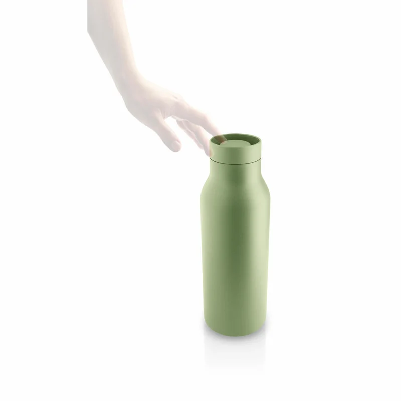 Eva Solo Isolierflasche Urban Pistachio, Edelstahl, Kunststoff, Grün, 500 ml, 575047