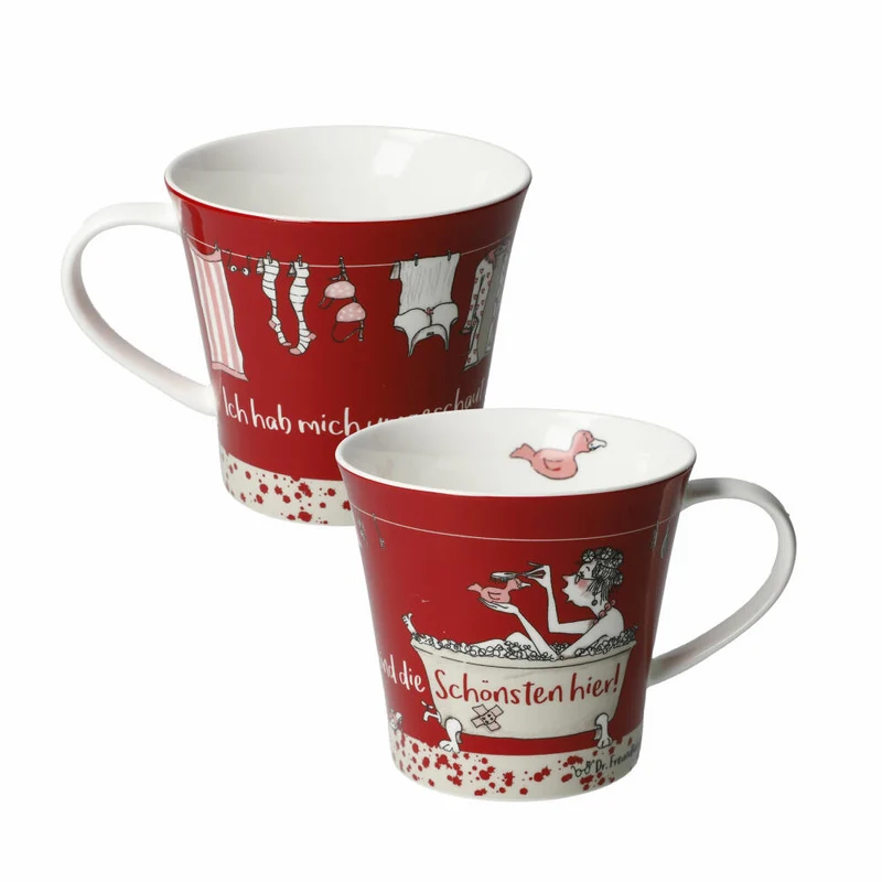 Goebel Coffee-Tea Mug Barbara Freundlieb - Wir sind die Schönsten, Fine Bone China, Bunt, 350 ml, 27000801
