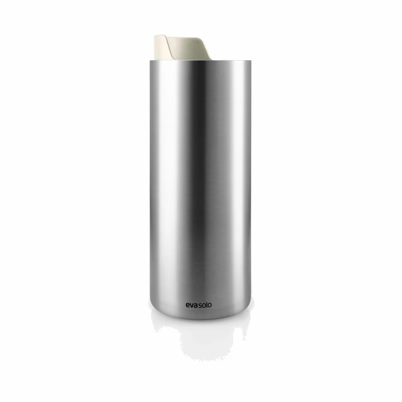 Eva Solo Isolierbecher Urban To Go Cup Coconut, Edelstahl, Kunststoff, Beige, 350 ml, 567114
