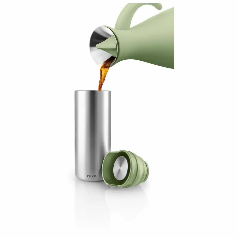 Eva Solo Isolierbecher Urban To Go Cup Pistachio, Edelstahl, Kunststoff, Grün, 350 ml, 567115