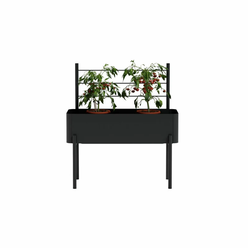 Eva Solo Spalier für Pflanzenbox Simply Grow, Stahl, Schwarz, 102 cm, 741010013
