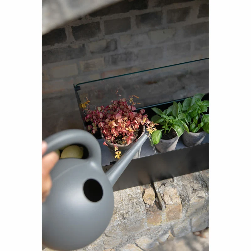 Eva Solo Mini-Gewächshaus Simply Grow, Aluminium, Glas, Kunststoff, Schwarz, 32 x 42 x 20 cm, 741010015