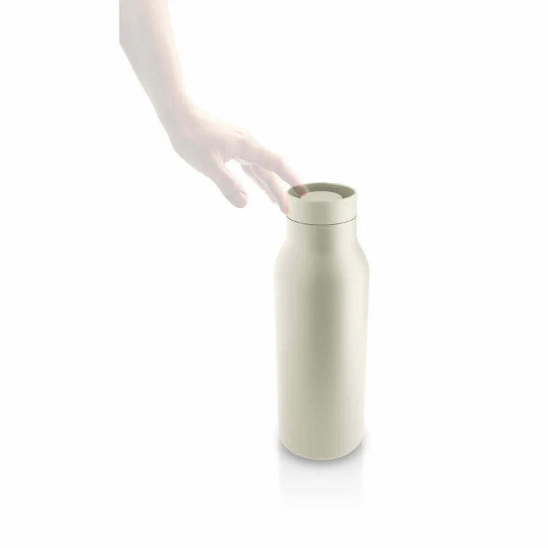 Eva Solo Isolierflasche Urban Coconut, Edelstahl, Kunststoff, Beige, 500 ml, 575039
