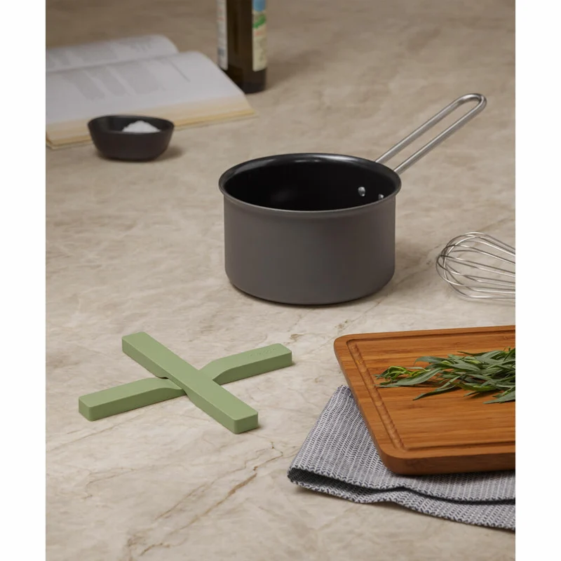 Eva Solo Magnetischer Untersetzer 2-tlg. Pistachio, Topfuntersetzer, Nylon, Silikon, Grün, 20 cm, 530775