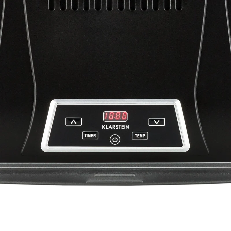 Klarstein Dörrautomat, Dörrgerät, Food Dehydrator, Dörrautomat aus Metall, Dehydrator Food Dryer, 9 Ablagen, 700 Watt, Touch-Display, Timer, Edelstahlheizelement, HotAir Circulation System, Schwarz