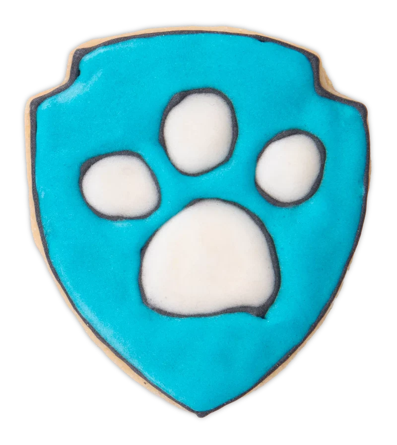 Paw Patrol Abzeichen Pfote 5,5 cm Rubinrot