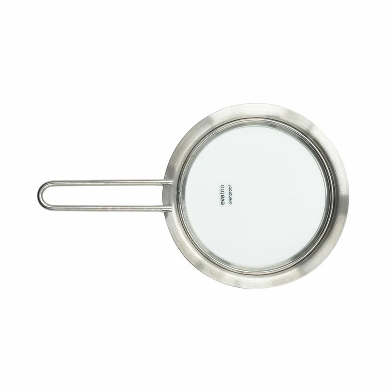 Eva Solo Glasdeckel, Topfdeckel, Pfannendeckel, Edelstahl, Glas, Silberfarben, 13 cm, 301013