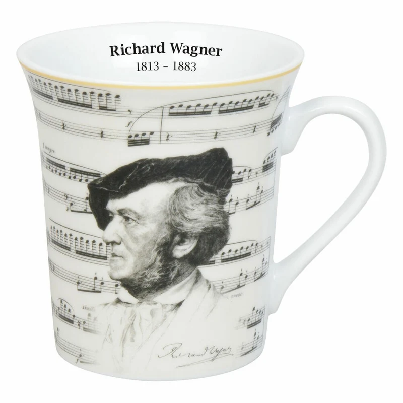 Könitz Becher Komponisten Wagner, Musik, Porzellan, Bunt, 410 ml, 11 1 100 2941