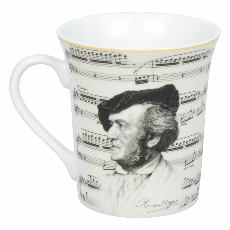 Könitz Becher Komponisten Wagner, Musik, Porzellan, Bunt, 410 ml, 11 1 100 2941