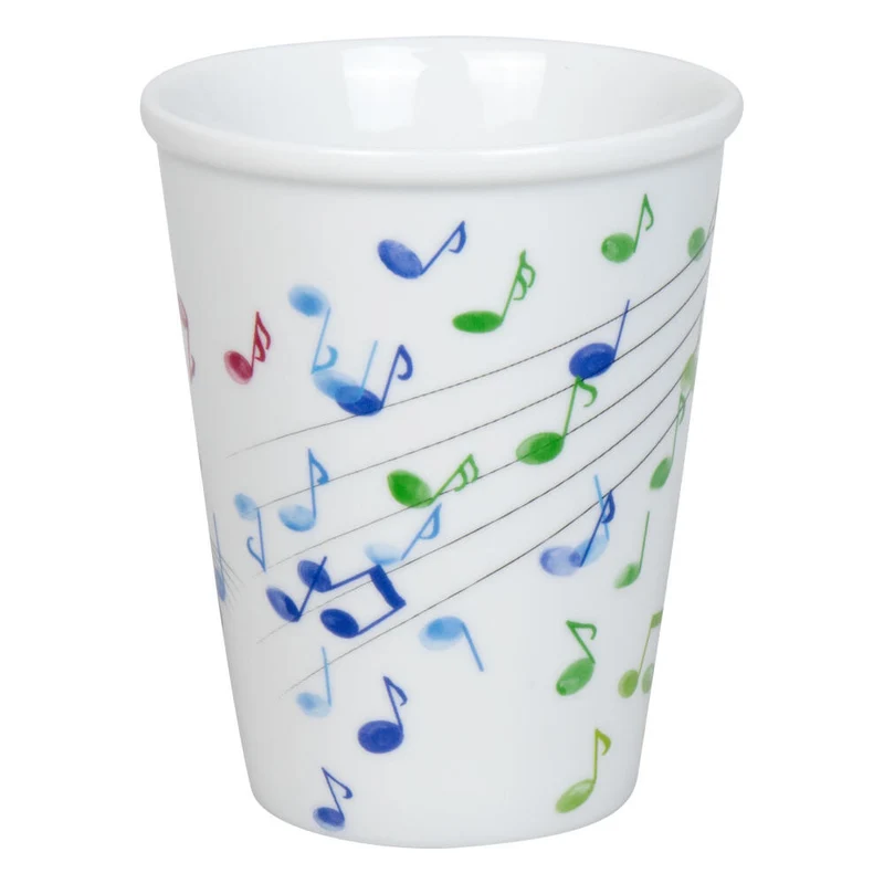 Könitz To Go Mug Flying Notes, Saftbecher, Porzellan, Bunt, 380 ml, 11 1 162 2300