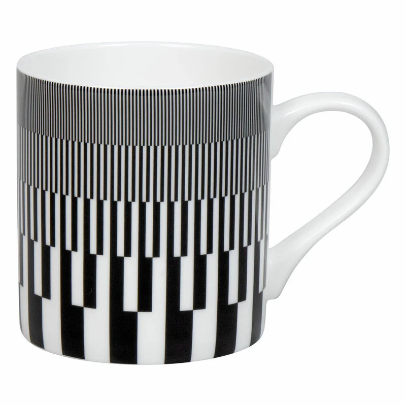 Könitz Becher Graphic 570C - Marcello Morandini, Bone China, Schwarz, 400 ml, 11 2 004 2909