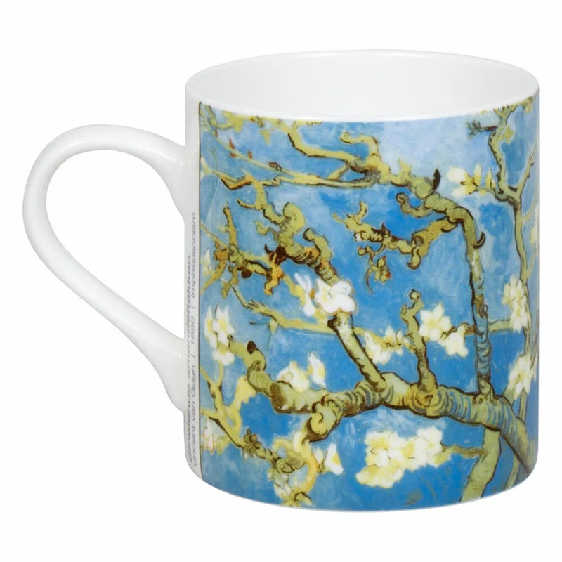 Könitz Becher Bloeiende Amandeltakken - Van Gogh, in Geschenkbox, Bone China, Blau, 400 ml, 11 5 004 2922