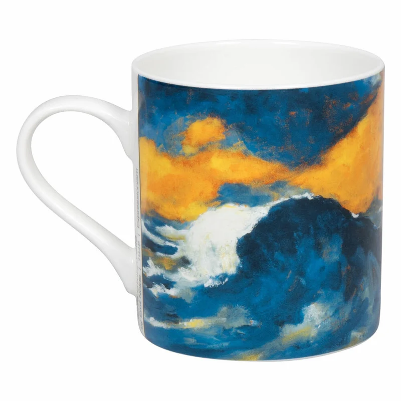Könitz Becher Hohe Sturzwelle - Emil Nolde, in Geschenkbox, Bone China, Blau, 400 ml, 11 5 004 2792