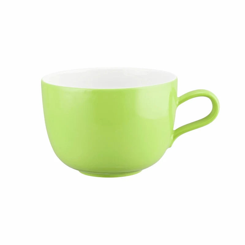 Seltmann Weiden Milchkaffeeobertasse Liberty Pure Colors Lime Green, Kaffeetasse, Porzellan, Grün, 400 ml, 001.776034