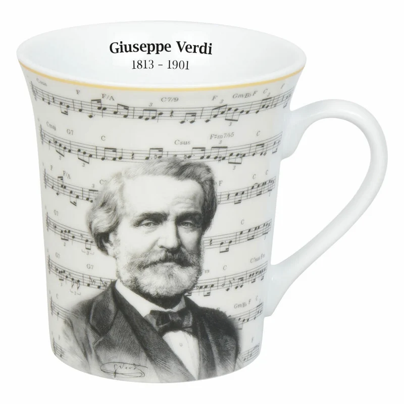 Könitz Becher Komponisten Verdi, Musik, Porzellan, Bunt, 410 ml, 11 1 100 2939