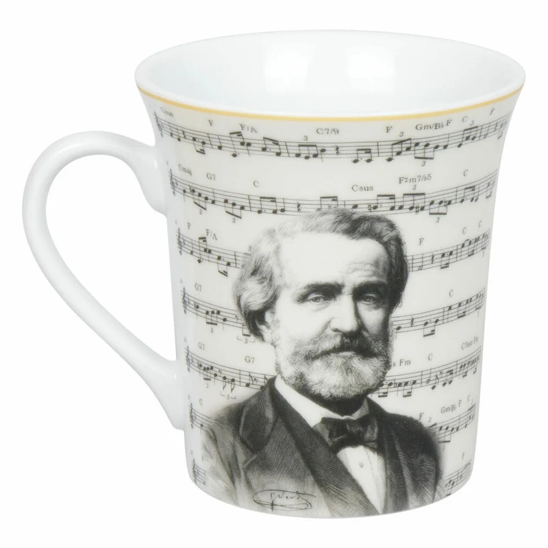 Könitz Becher Komponisten Verdi, Musik, Porzellan, Bunt, 410 ml, 11 1 100 2939