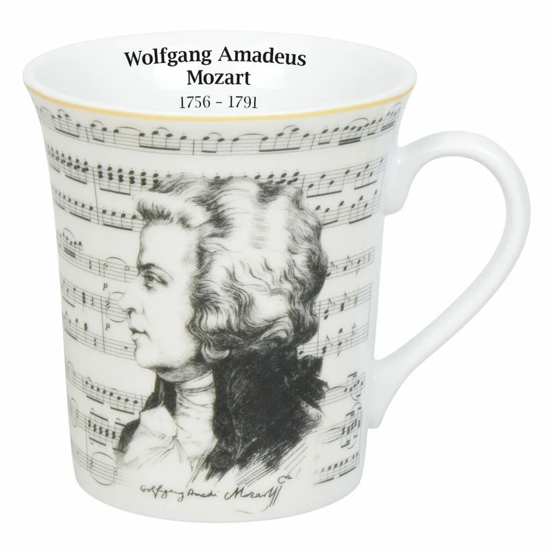 Könitz Becher Komponisten Mozart, Musik, Porzellan, Bunt, 410 ml, 11 1 100 2940