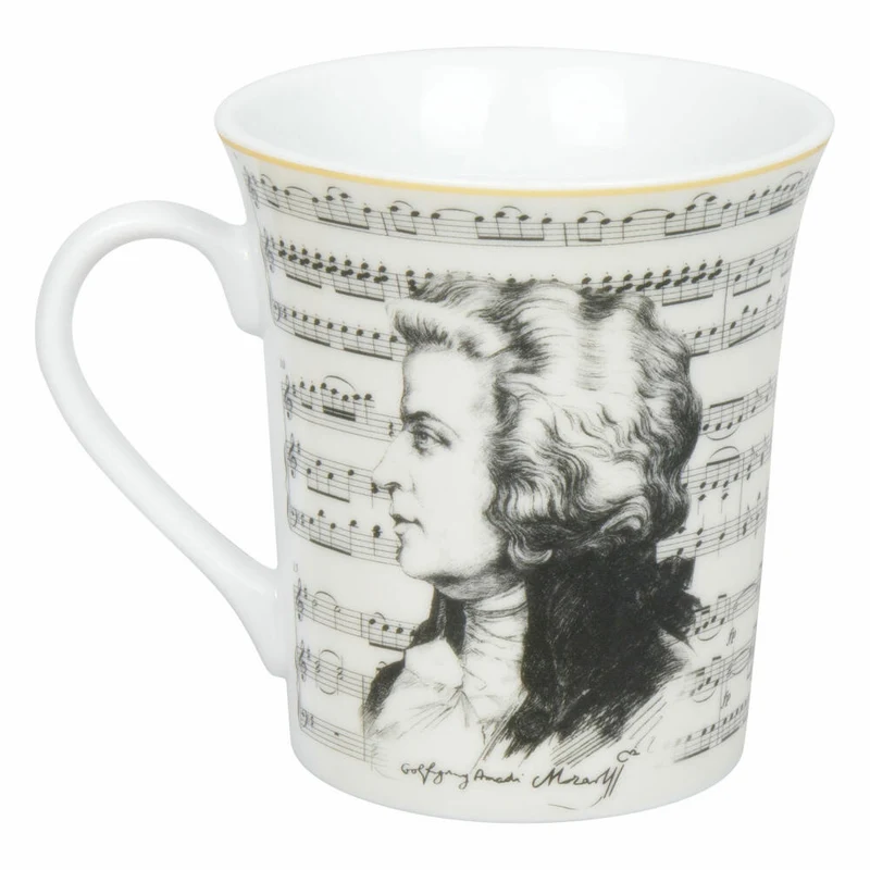 Könitz Becher Komponisten Mozart, Musik, Porzellan, Bunt, 410 ml, 11 1 100 2940