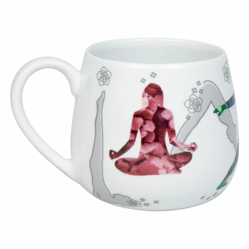 Könitz Kuschelbecher Yoga in Nature, Porzellan, Lila, 400 ml, 11 1 143 2934