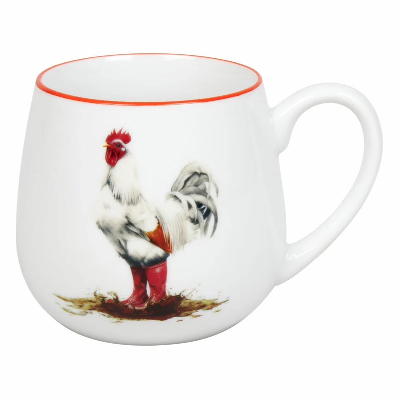 Könitz Kuschelbecher Tapsiger Hahn, Tasse, Porzellan, Rot, 400 ml, 11 1 143 2961