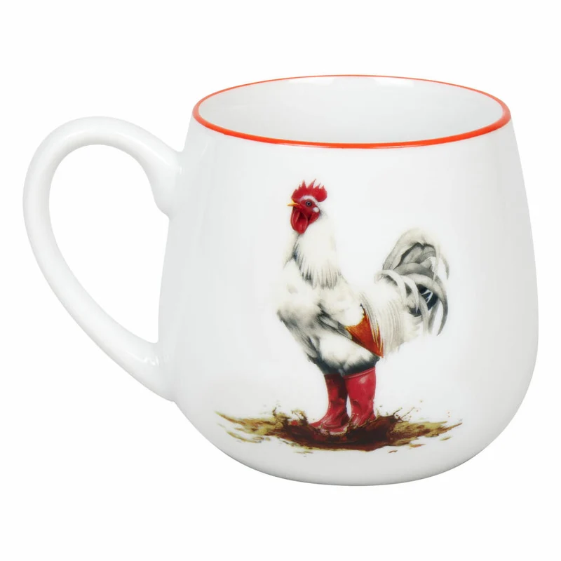 Könitz Kuschelbecher Tapsiger Hahn, Tasse, Porzellan, Rot, 400 ml, 11 1 143 2961