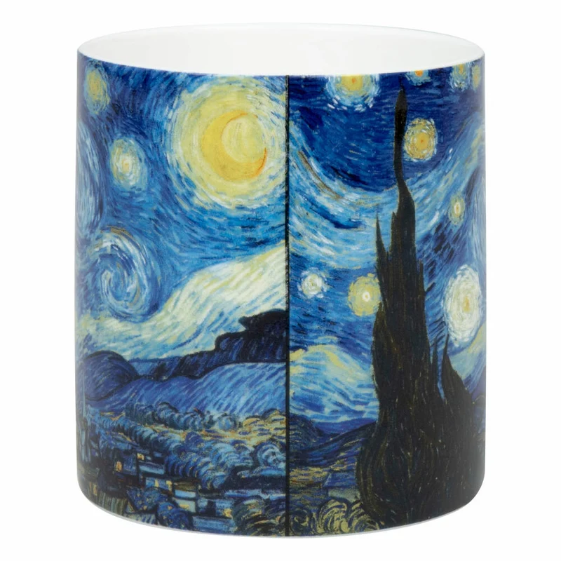 Könitz Becher Sternennacht - Van Gogh, in Geschenkbox, Bone China, Blau, 400 ml, 11 5 004 2819